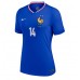 Camiseta Francia Adrien Rabiot #14 Primera Equipación Replica Eurocopa 2024 para mujer mangas cortas